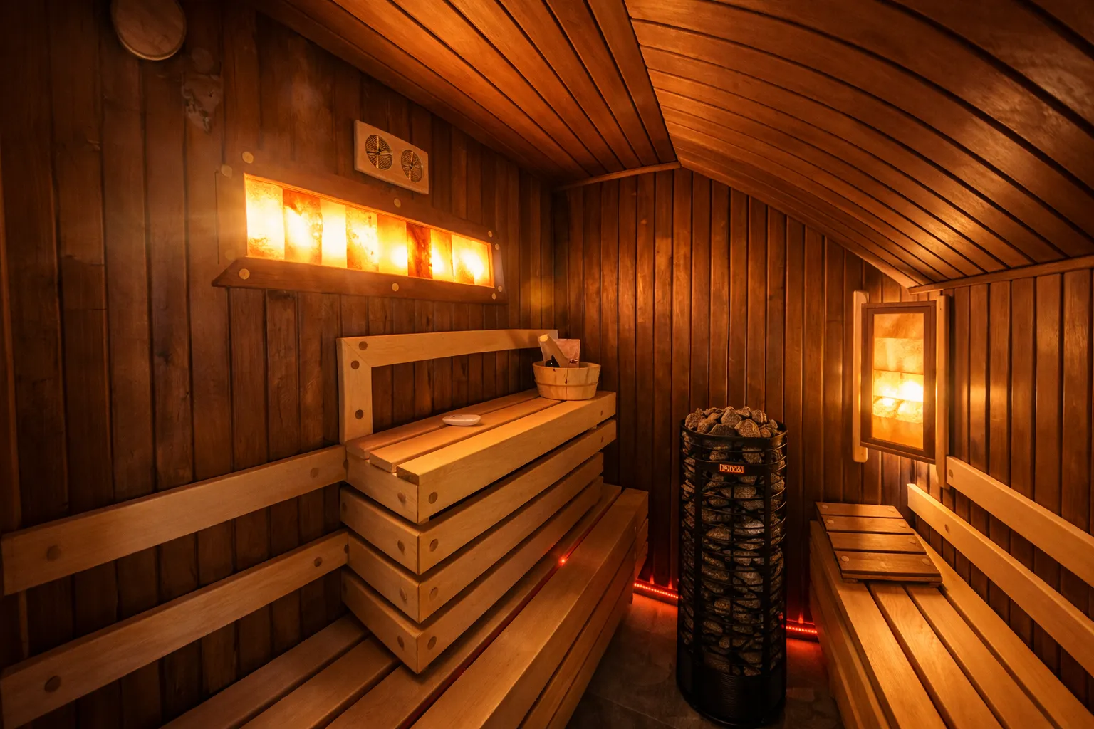 Strefa SPA FalHouse - Widok 5 Prywatna strefa SPA FalHouse Bieszczady - jacuzzi i sauna fińska w apartamencie premium - zdjęcie 5